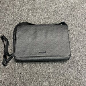 Michael Kors Black Saffiano Leather Messenger Bag